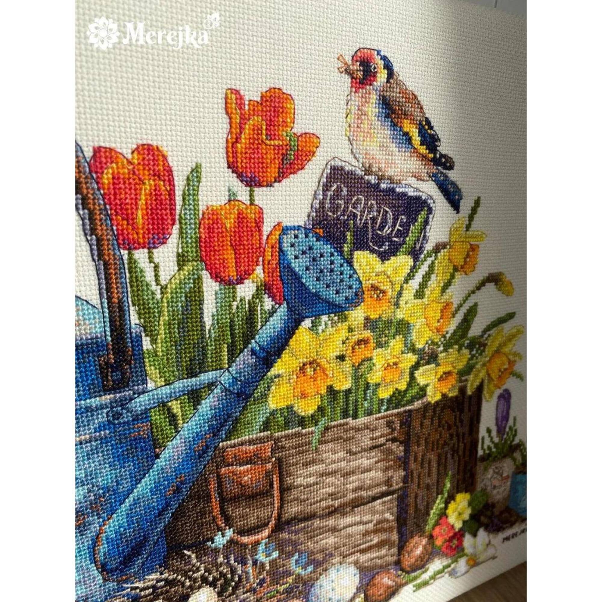 Merejka® Spring Garden Counted Cross Stitch Kit